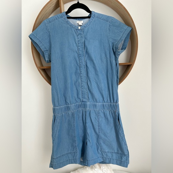 J.Crew Factory Chambray Jumpsuit - Picture 1 of 11